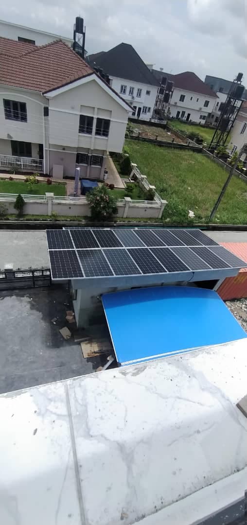 Family admiring their new solar panel system.