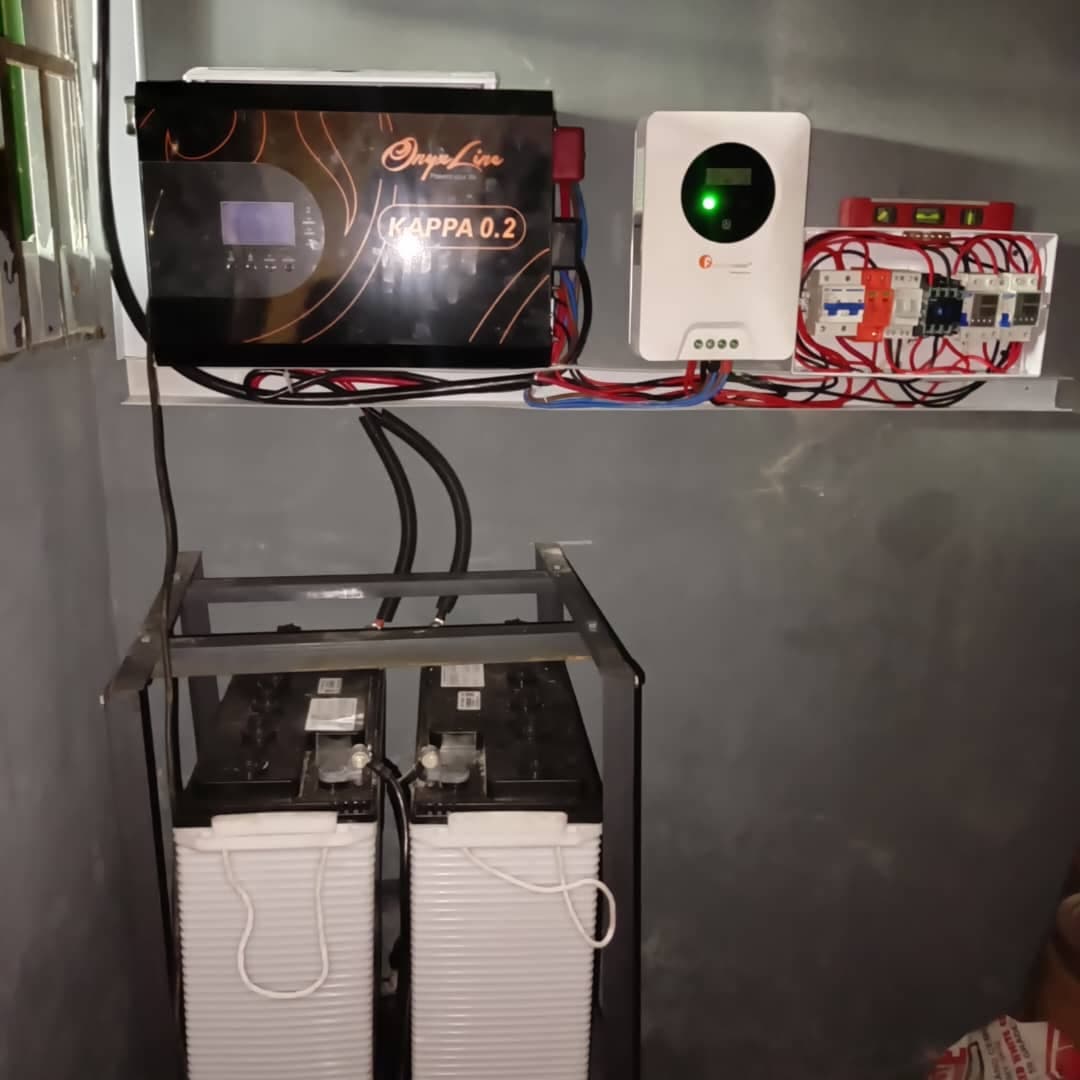 Solar panel installation project.