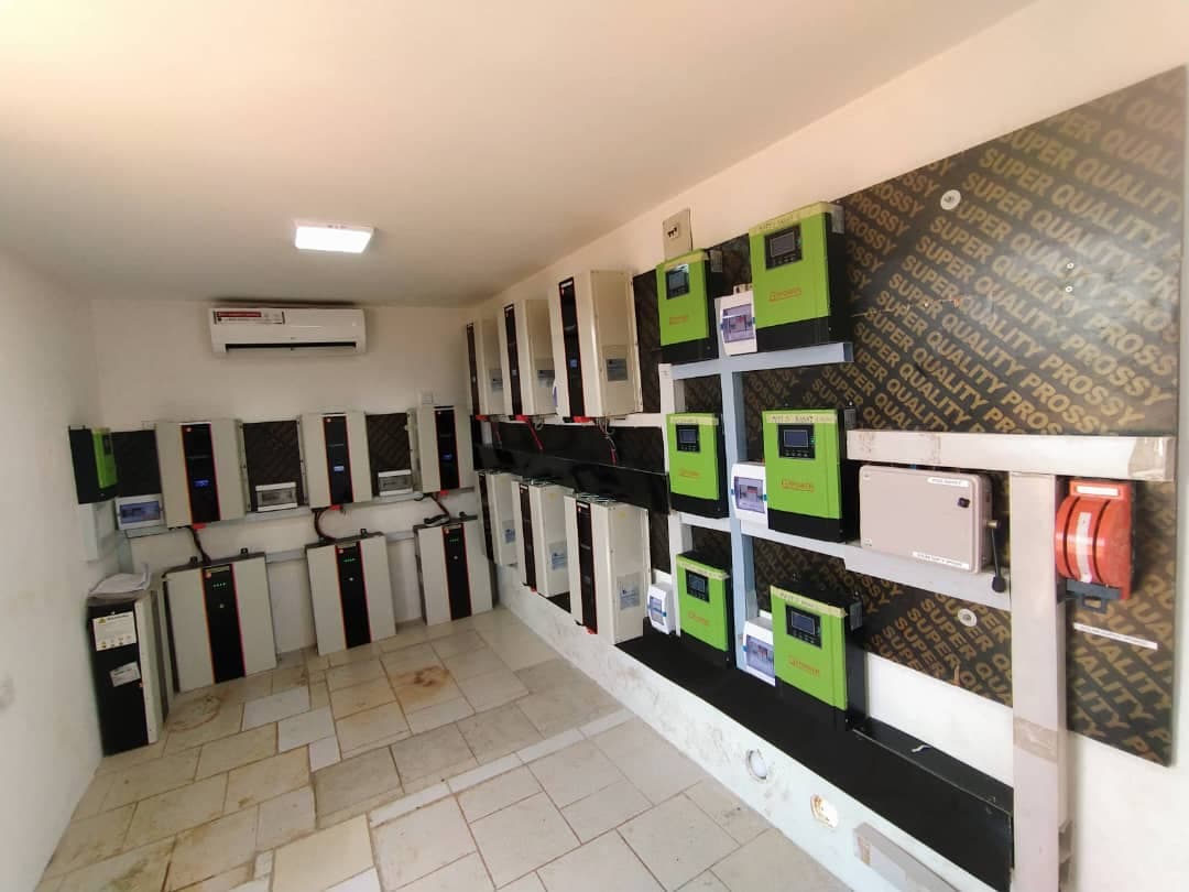 Solar panel installation project.