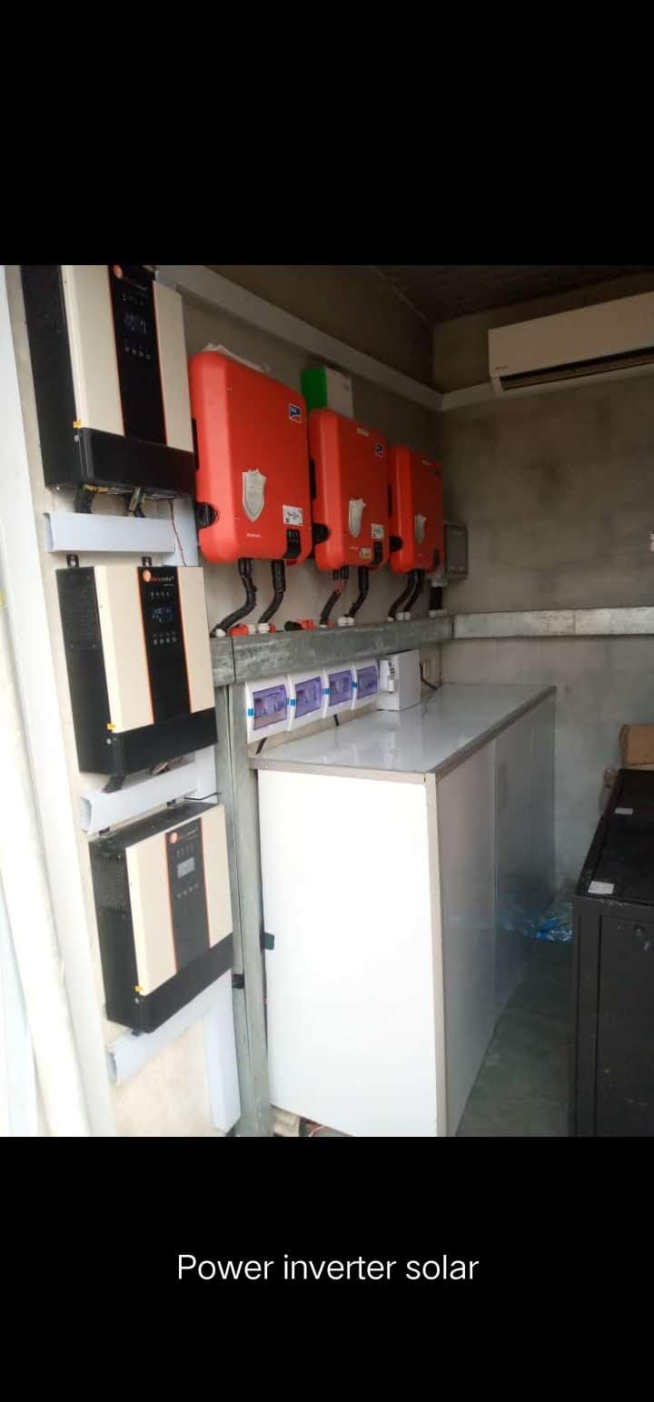 Solar panel installation project.