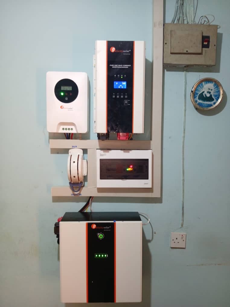 Solar panel installation project.